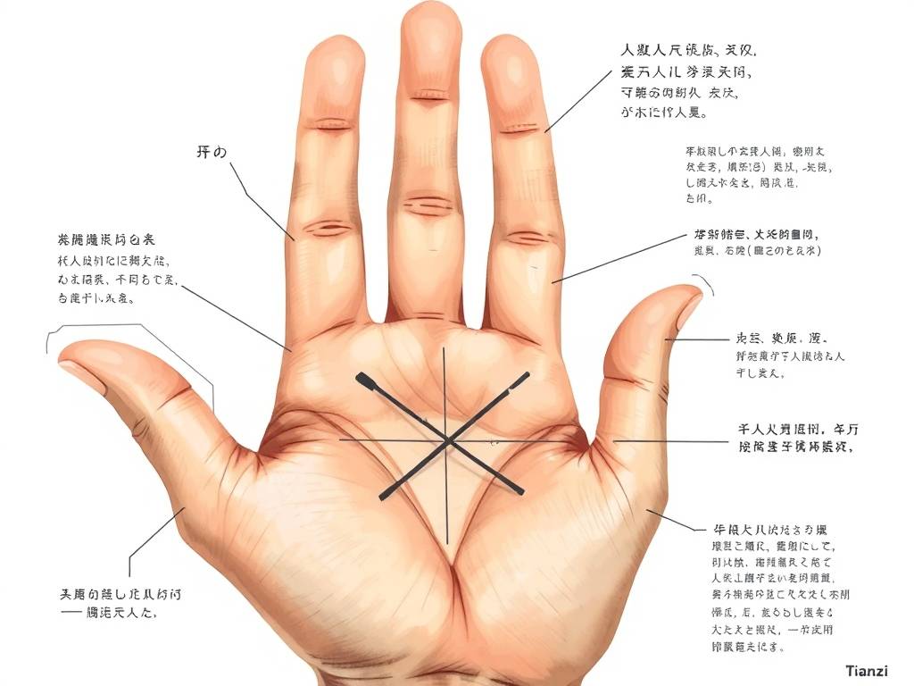 手中田字纹手相图解 手相田字纹在手掌心好不好