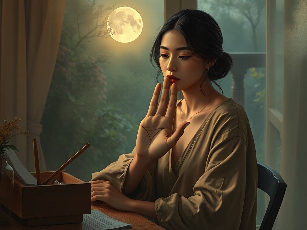 女人有川字掌的大忌 烦恼少用心创作事业