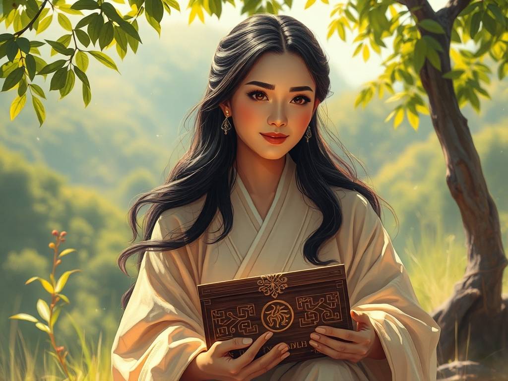 有福气的面相女 眉毛细长头发浓密
