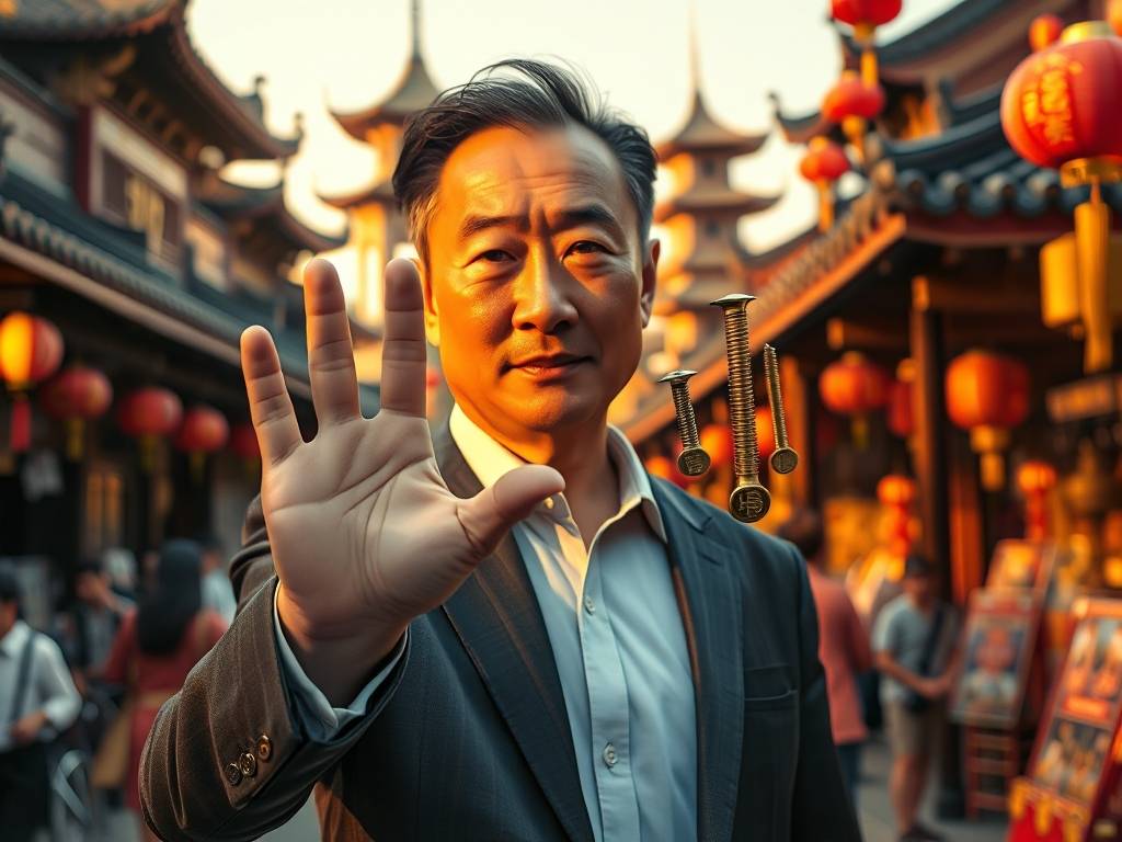 男人手指几个螺发大财 “三螺当老板，六螺赚大钱”
