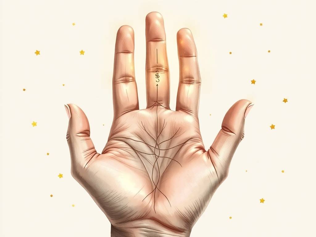 手相(xiāng)命运线分叉图解 晚年财动递增为好叉