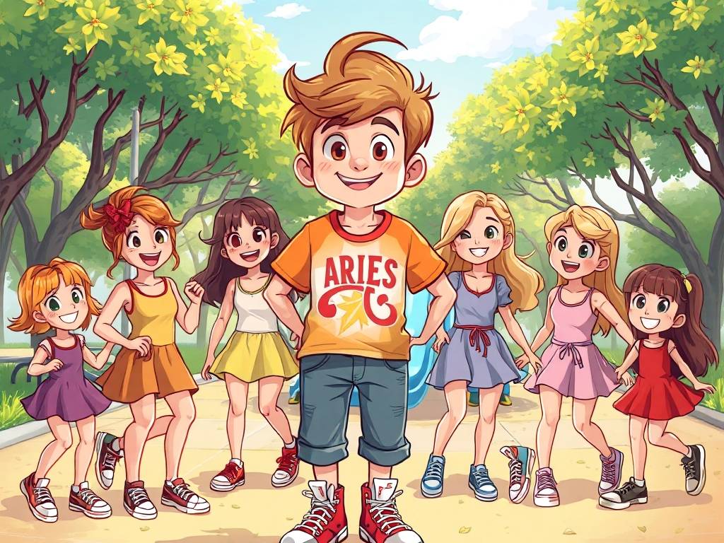 白羊座男生喜欢可爱开朗的女孩
