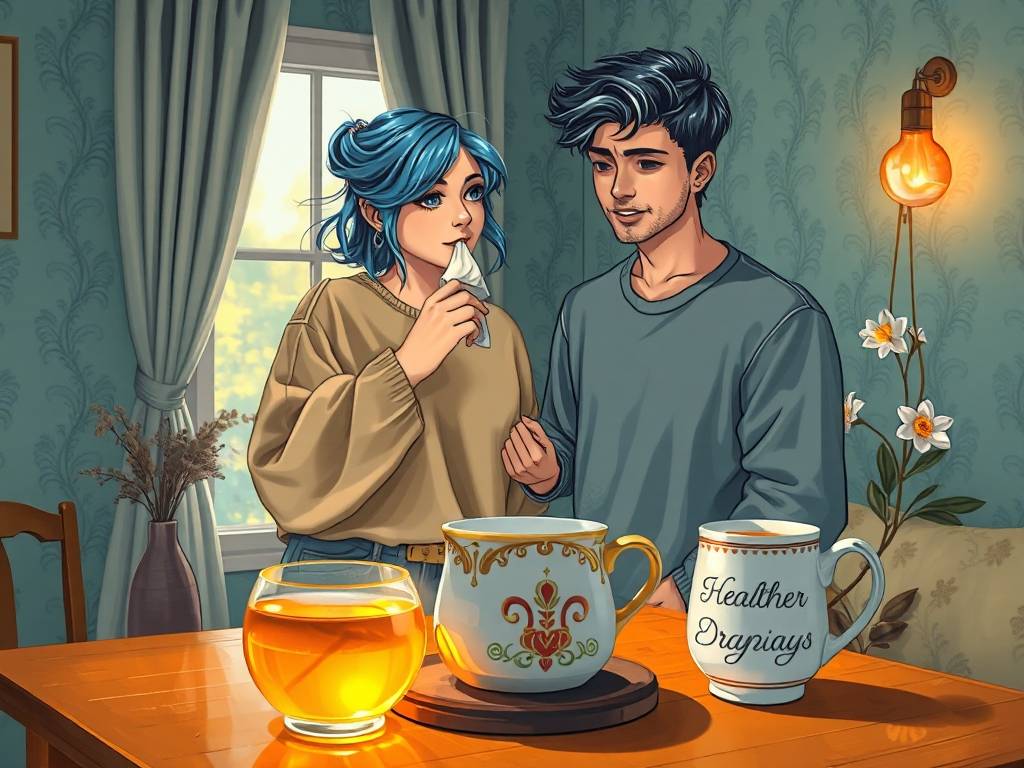 水瓶女如何应对生病了男友说多喝热水