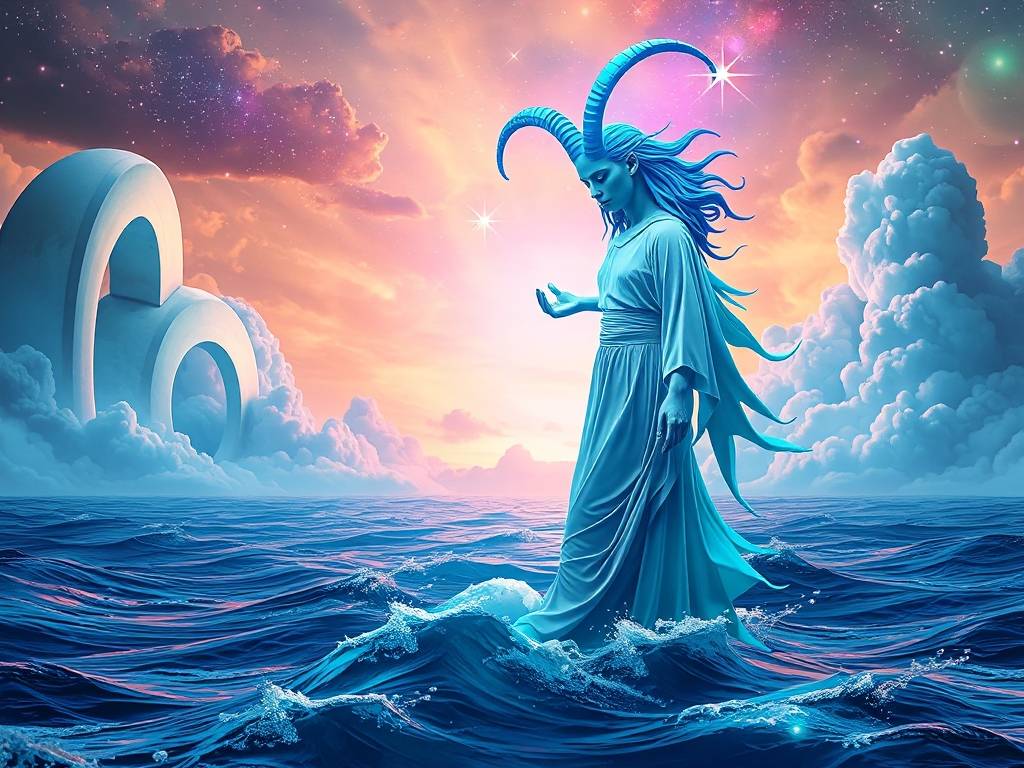 想法新奇的水瓶座打破了摩羯座的稳重，又带他走进了新的世界