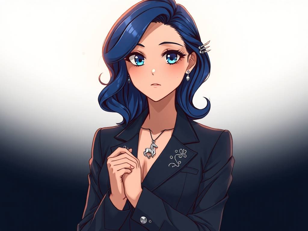 手绘摩羯动漫人物女,摩羯女的动漫人物