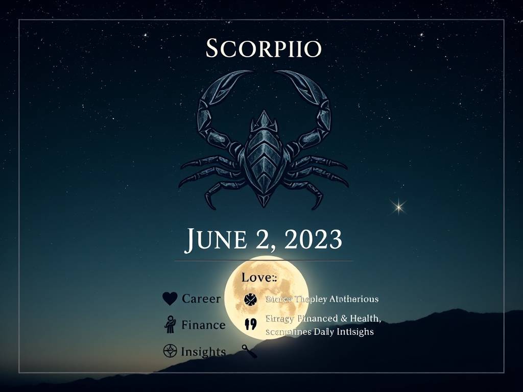 天蝎座今日运势2023年6月2日，天蝎座每日星座运势