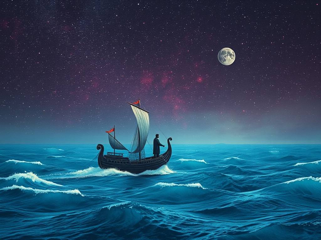 做梦梦见大海和船，人生苦海无边
