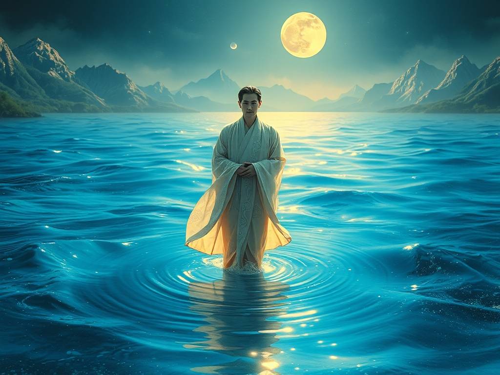 做梦梦见游泳发大水，预示水到财运到
