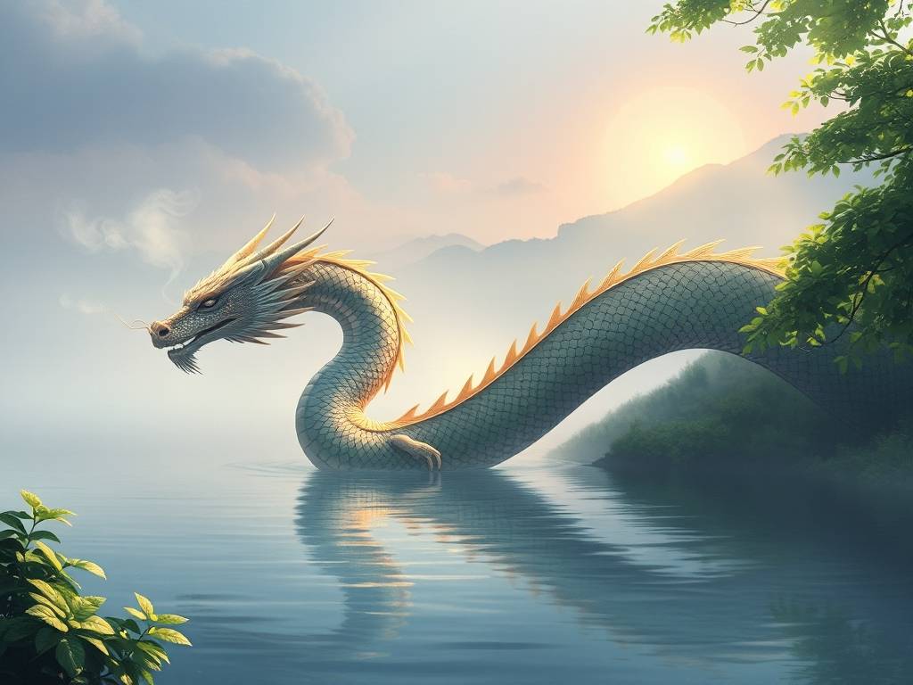 做夢(mèng)夢(mèng)见龙从水里出来，渴望甯(níng)静生活