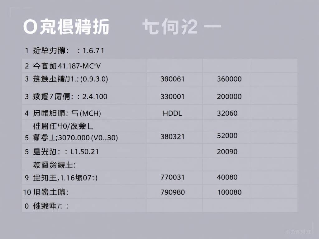 O型血的健康指标