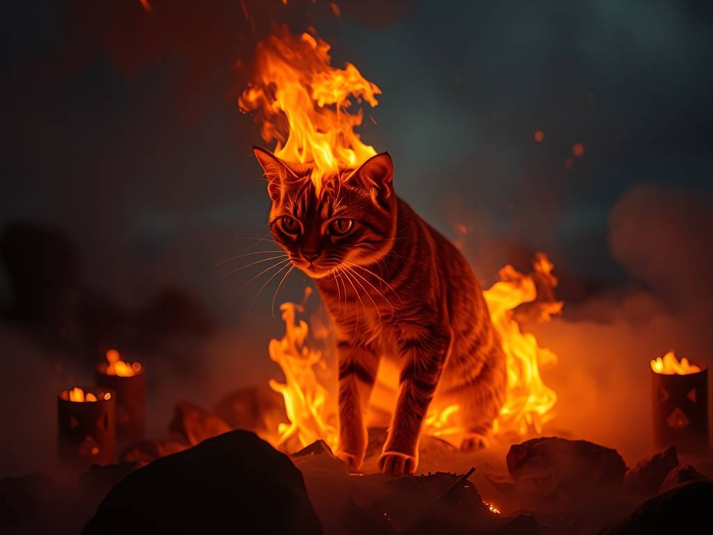 【梦到动物】做梦梦见猫被火燒(shāo)的暗示