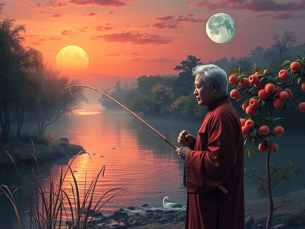 梦见钓鱼竿断了何意？桃花在东南方