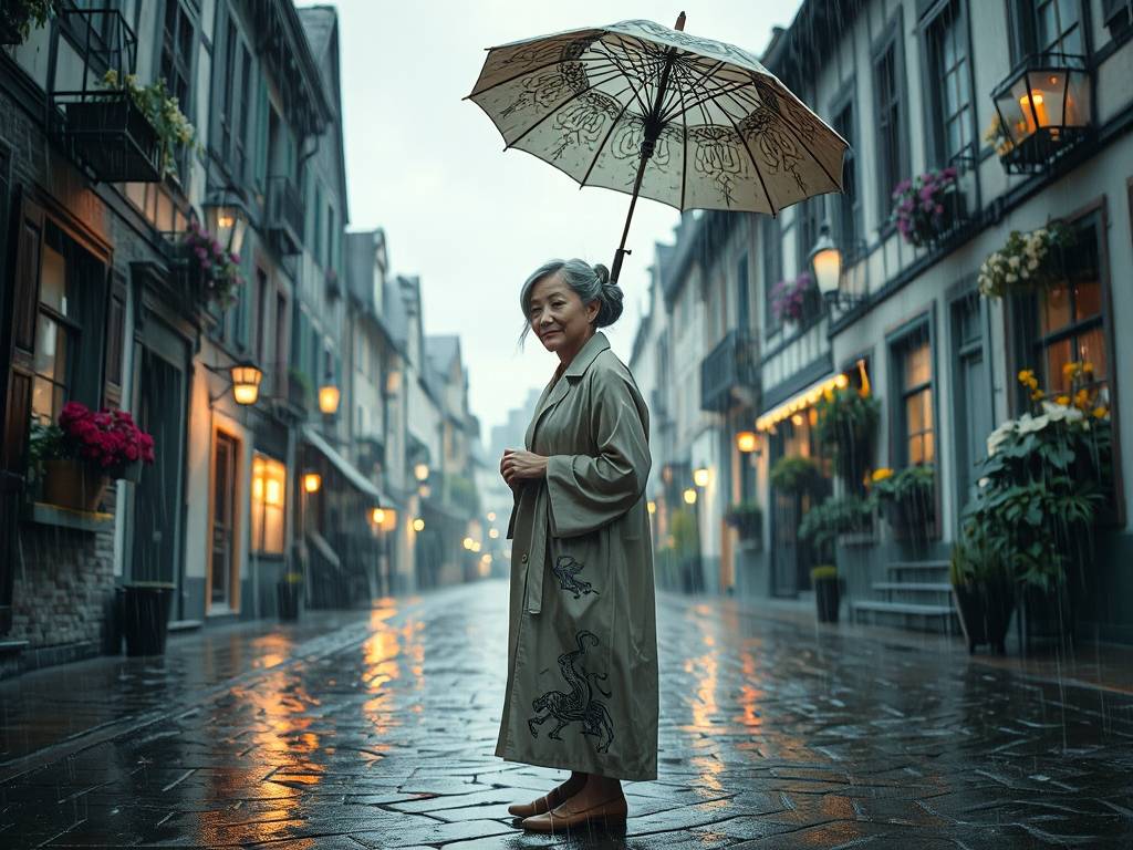 梦见下雨打伞