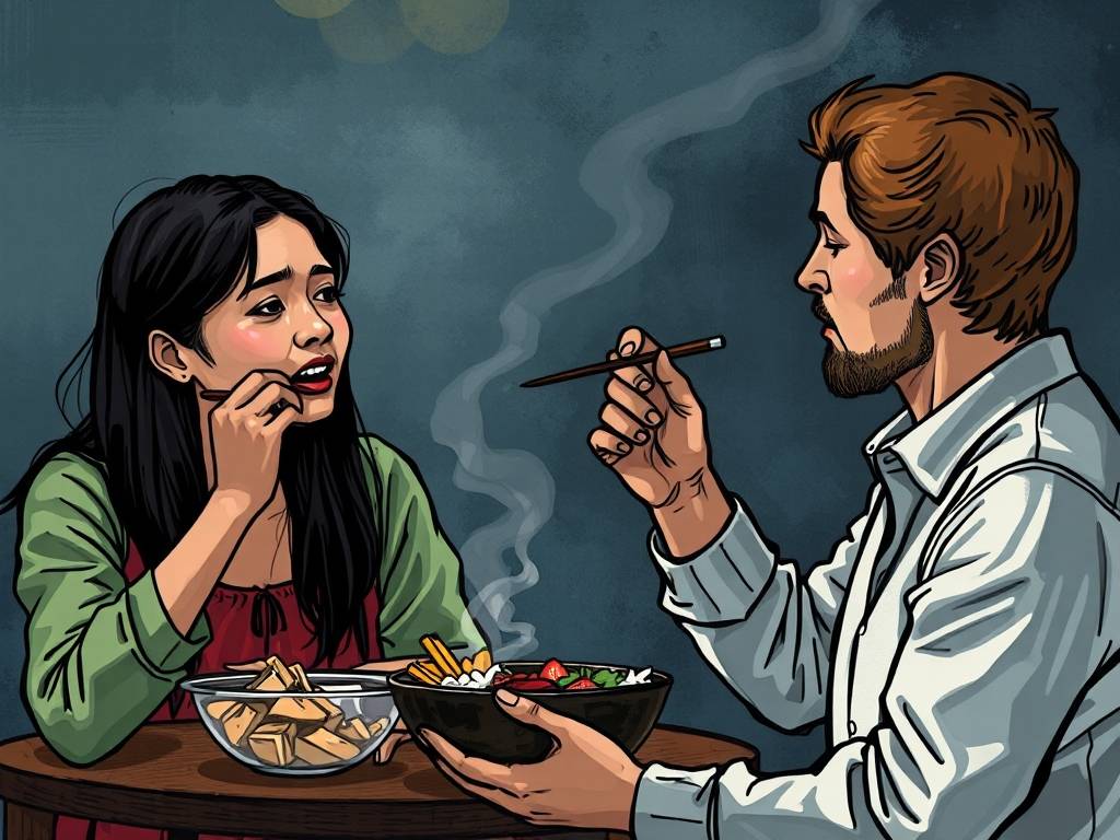 梦见一个人端着碗吃饭是什么意思