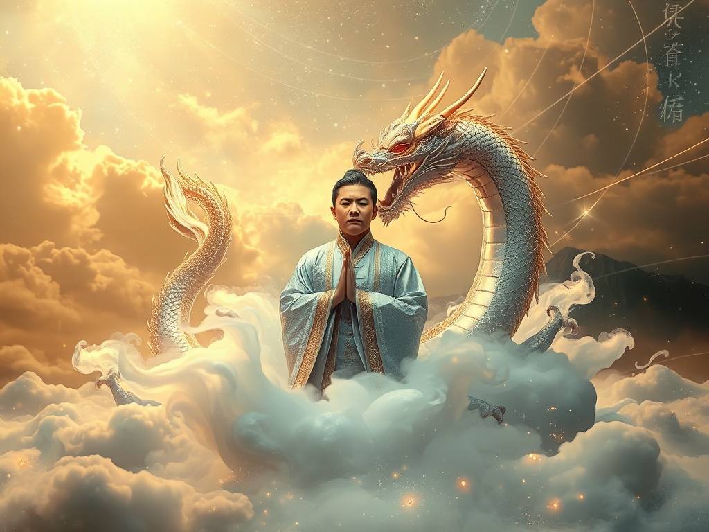 梦见龙王爷天上我跪拜