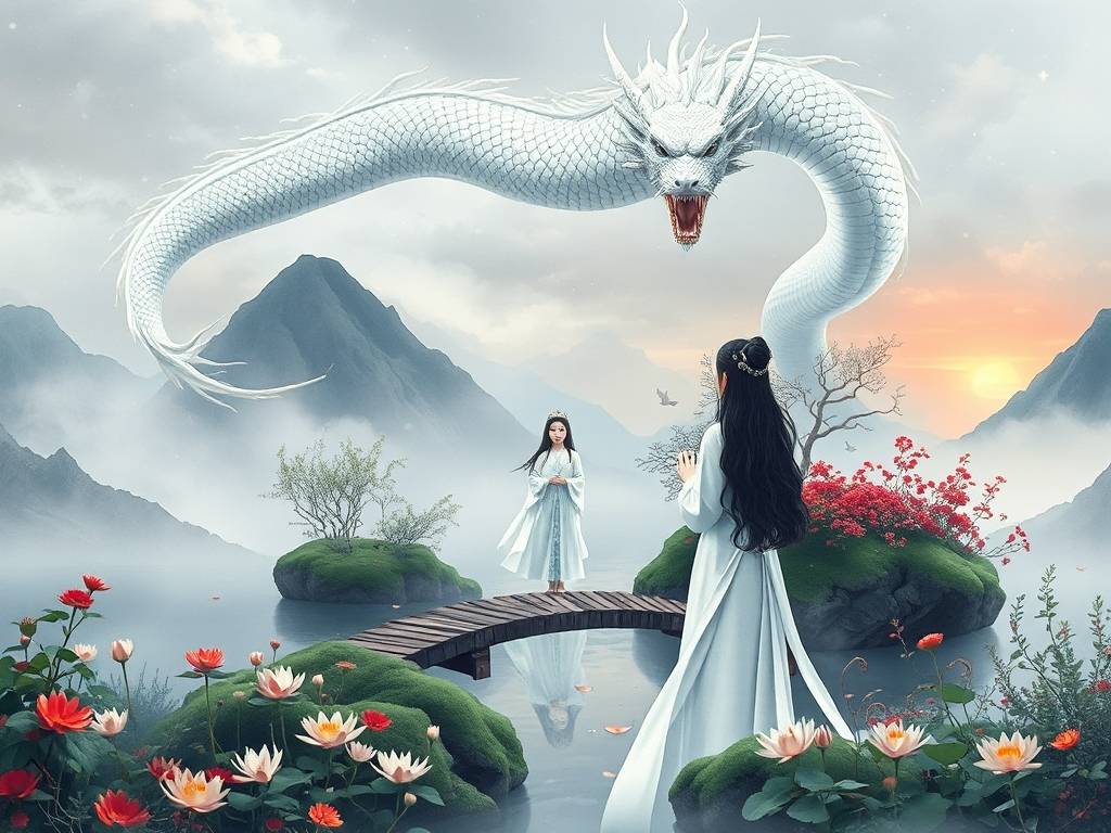 梦见白龙下凡