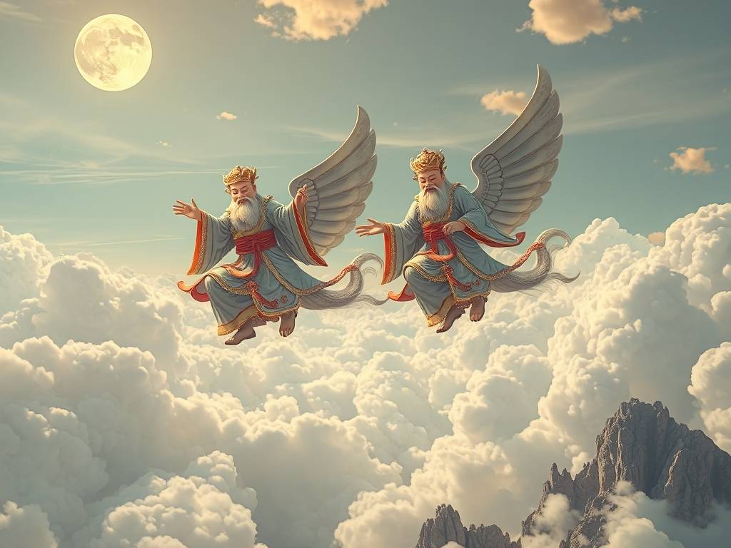 梦见门神在天上飞