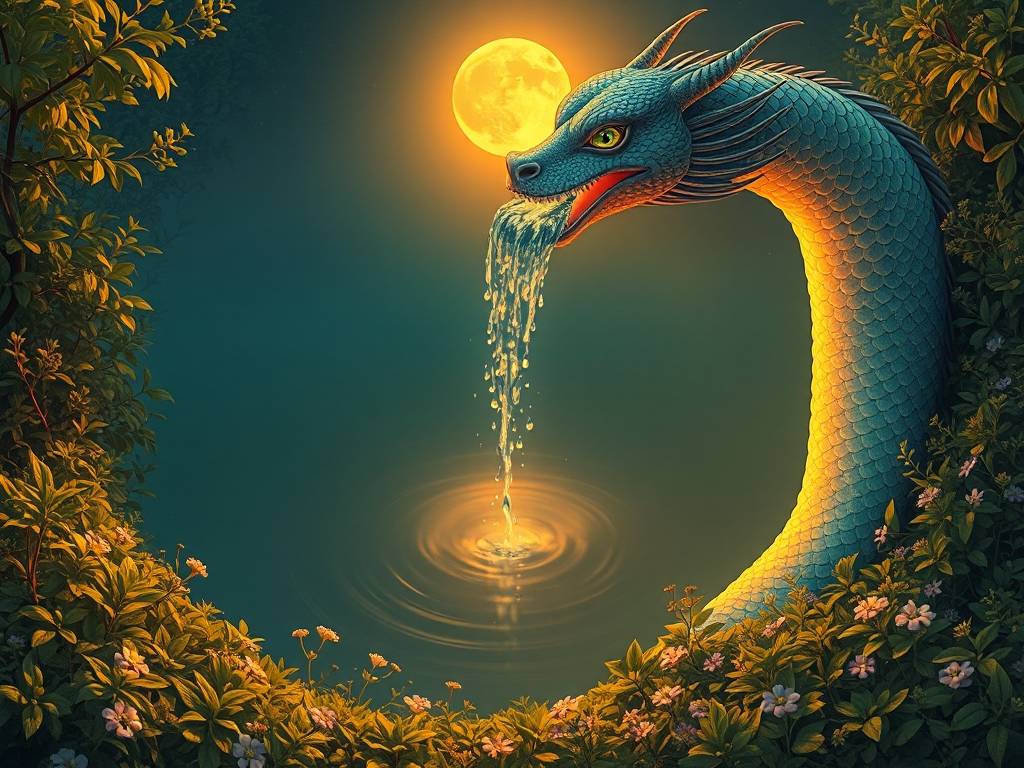 梦见金龙吐水