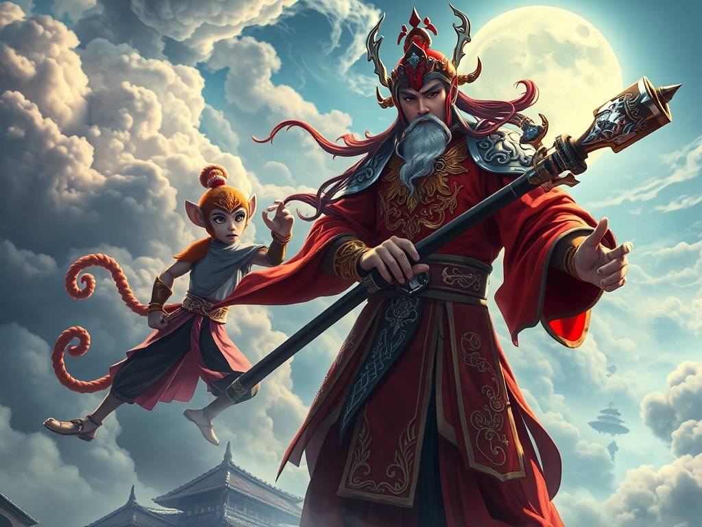梦见哪吒与孙悟空