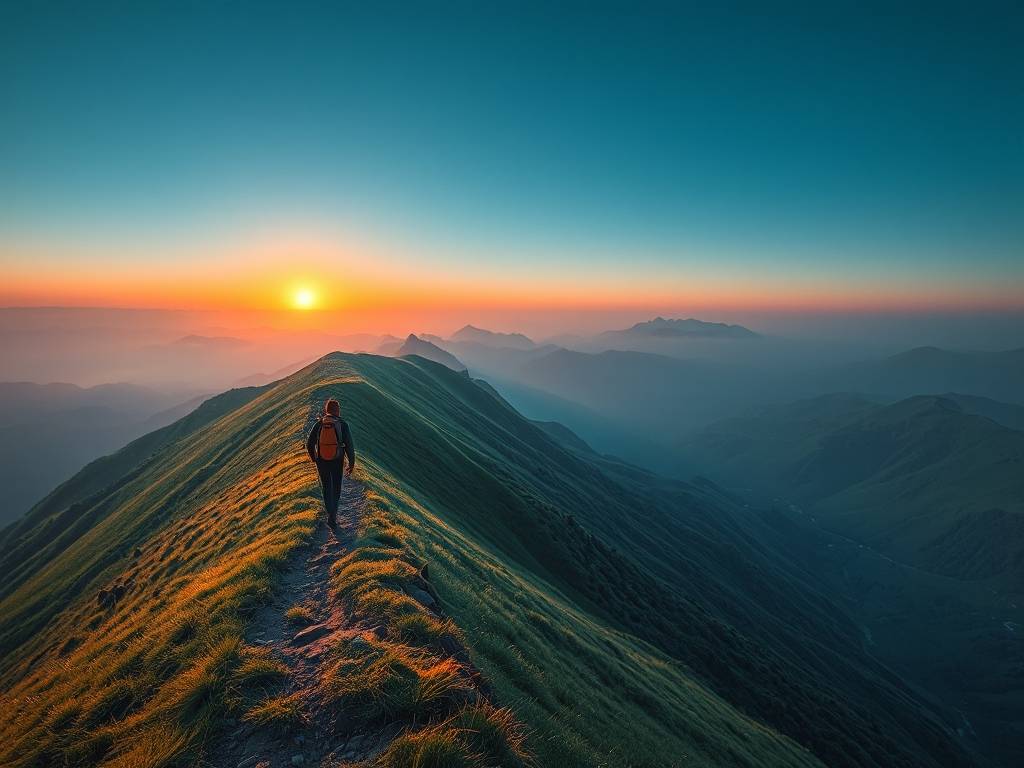 梦见旅游下陡峭的山坡