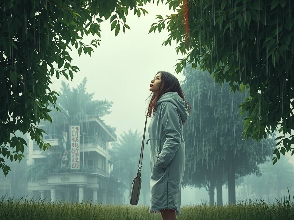 梦见下雨躲雨