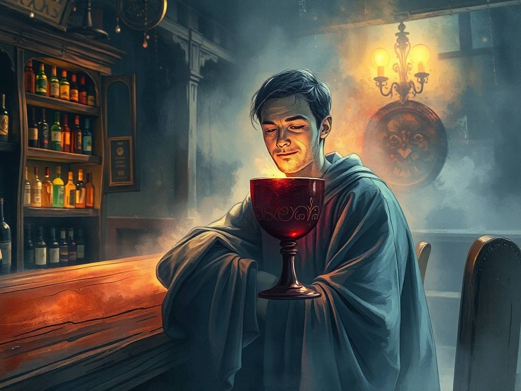 梦见自己喝酒