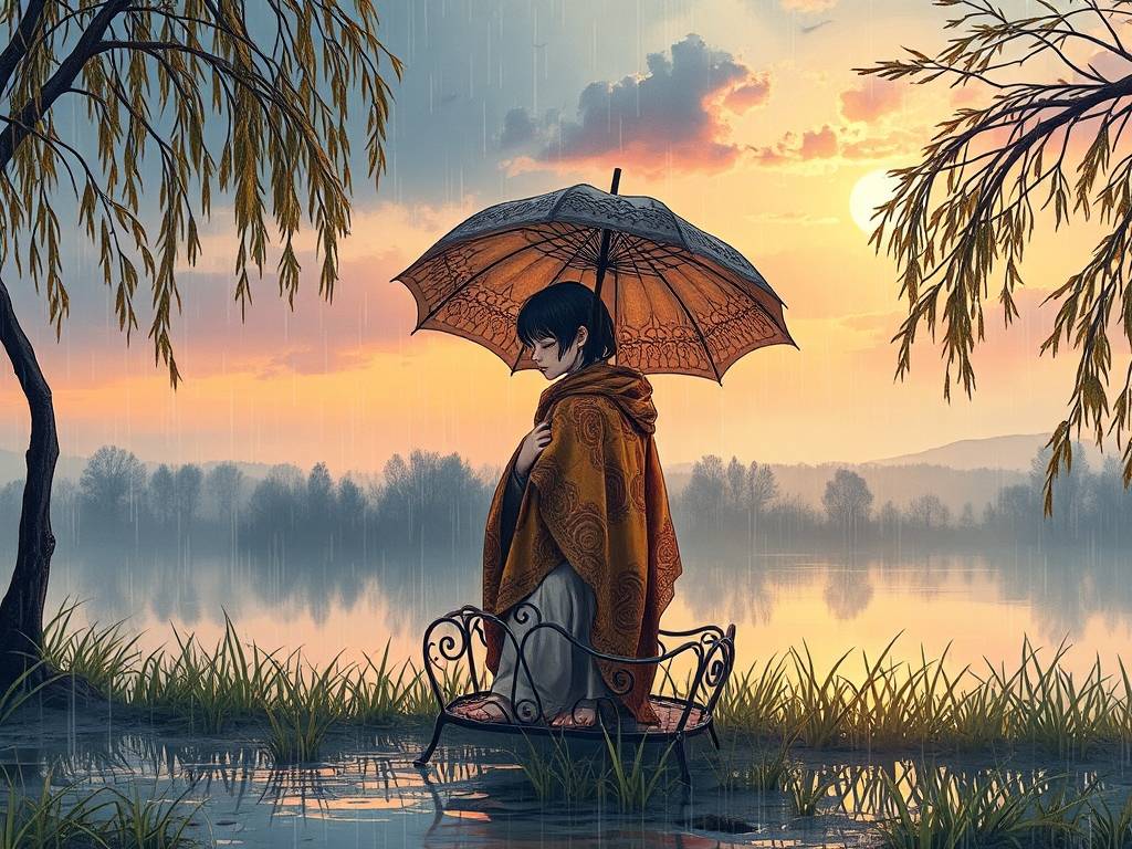 梦见下雨躲雨