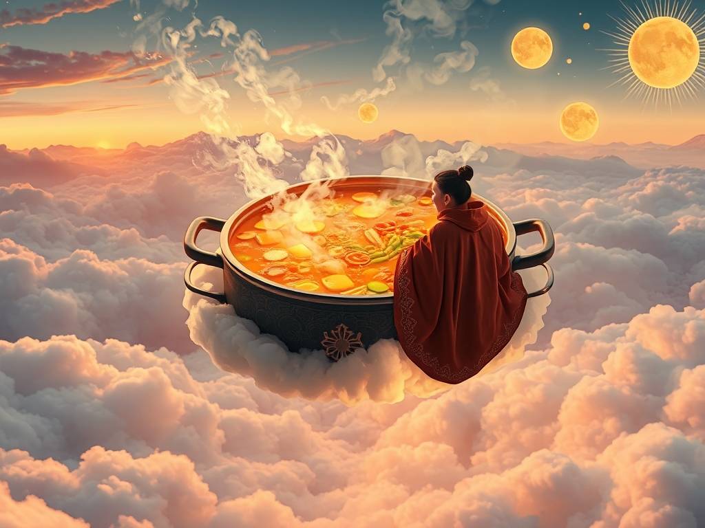 做梦梦见火锅，注意吉祥色彩为橙色