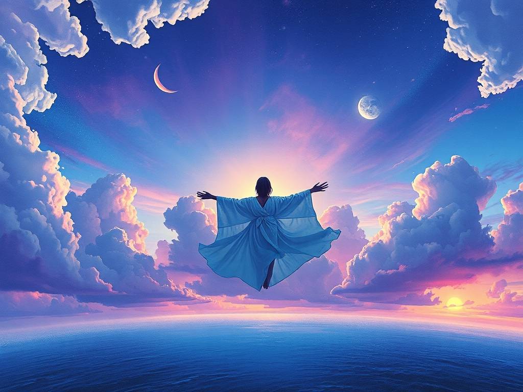 梦见天空好美