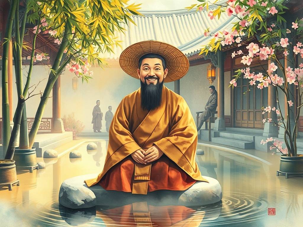 梦见济公笑了