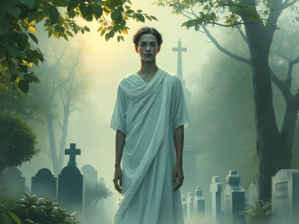 梦见死人活了还穿着白衣服