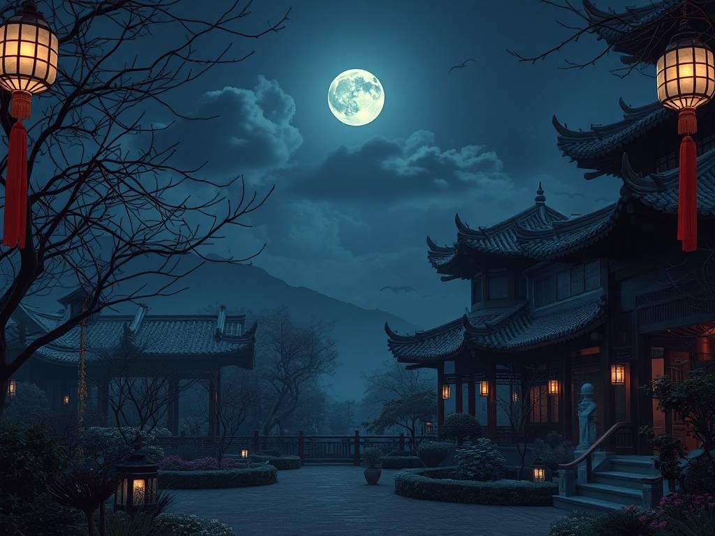 周公解梦之月夜、夜晚、黑夜