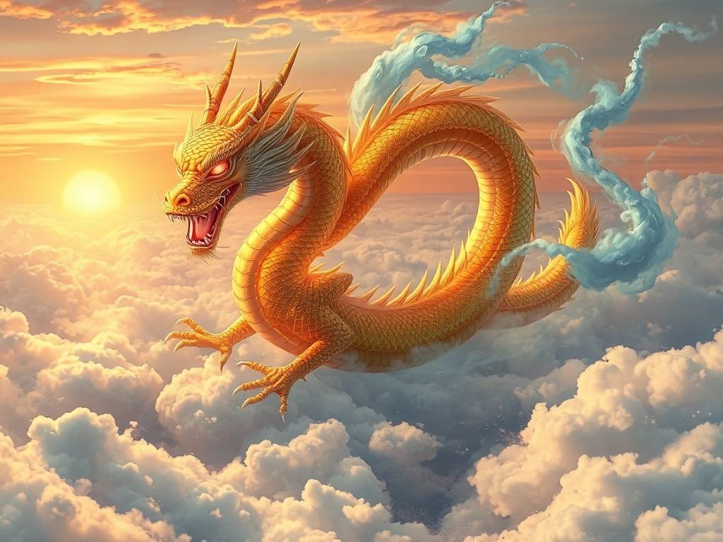 梦见金龙腾云驾雾