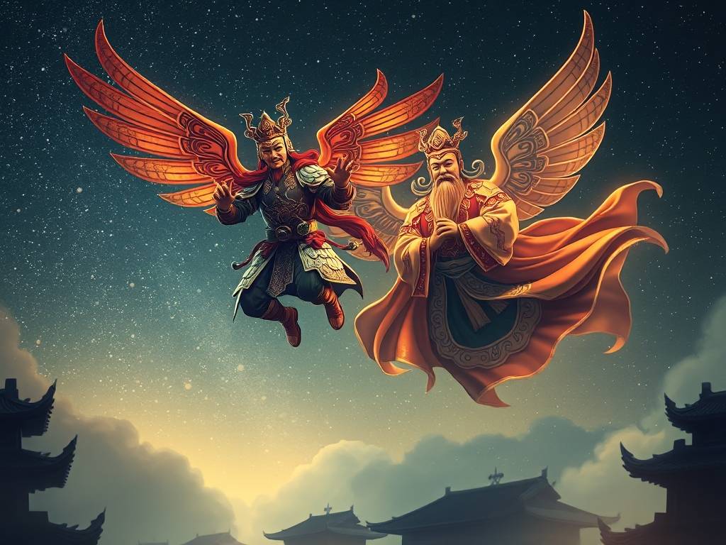 梦见门神在天上飞