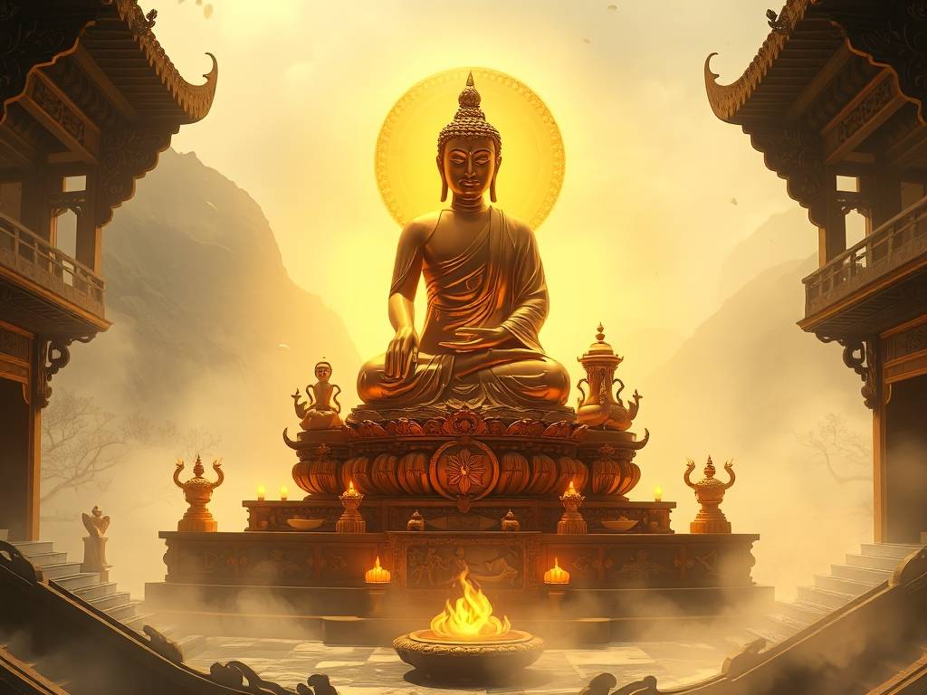 梦见金色佛像