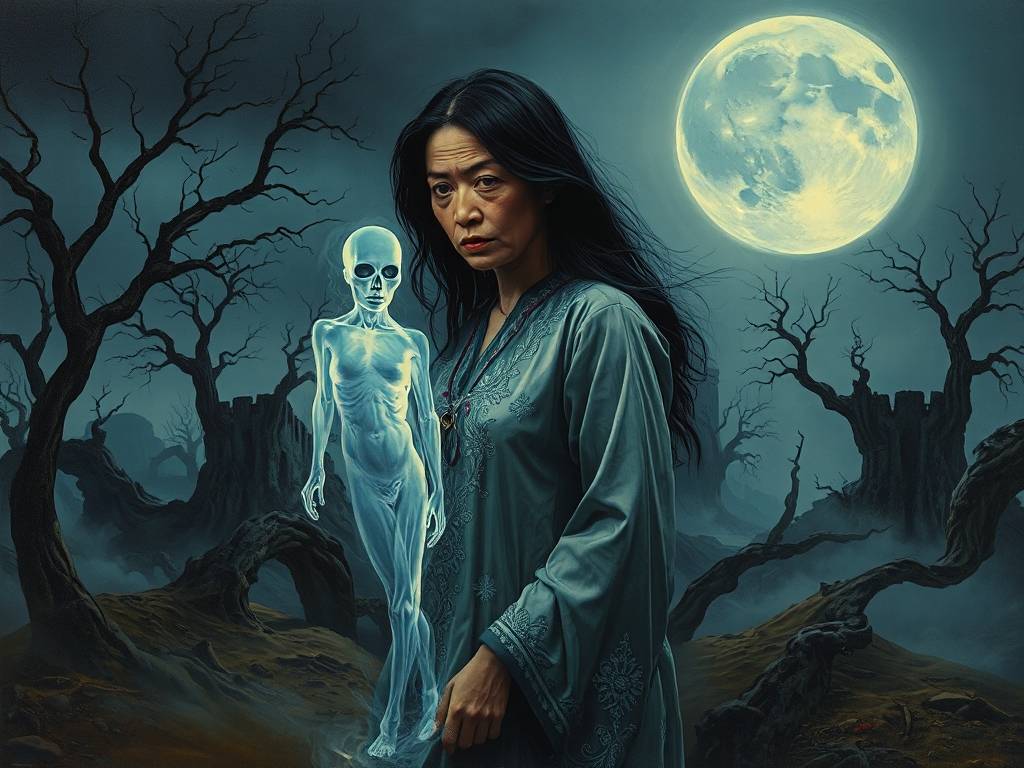 梦见女人梦见鬼
