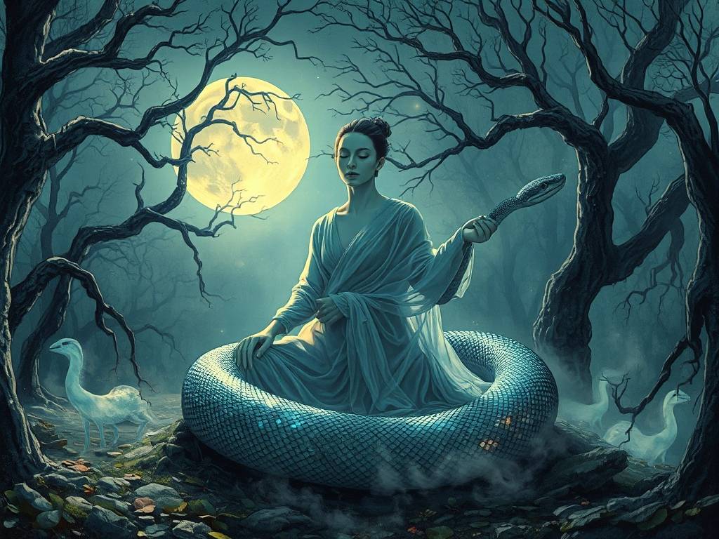 梦見(jiàn)蛇绕身
