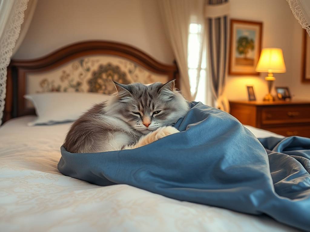 梦见猫在被窝里