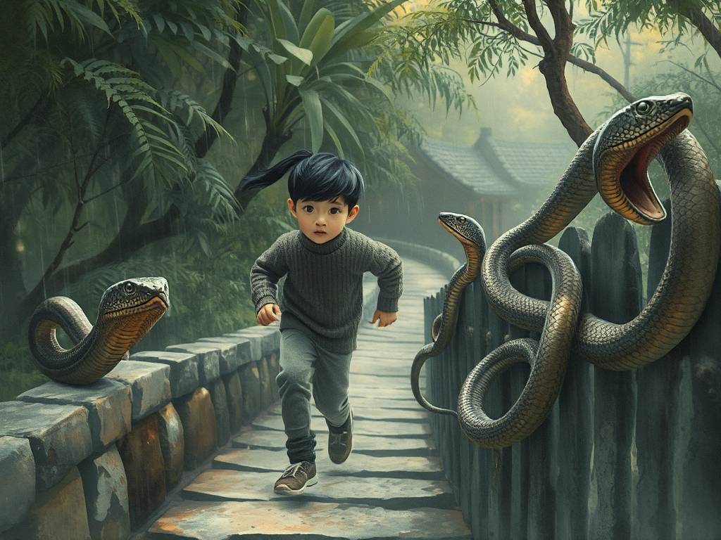 梦见蛇(shé)追我儿子