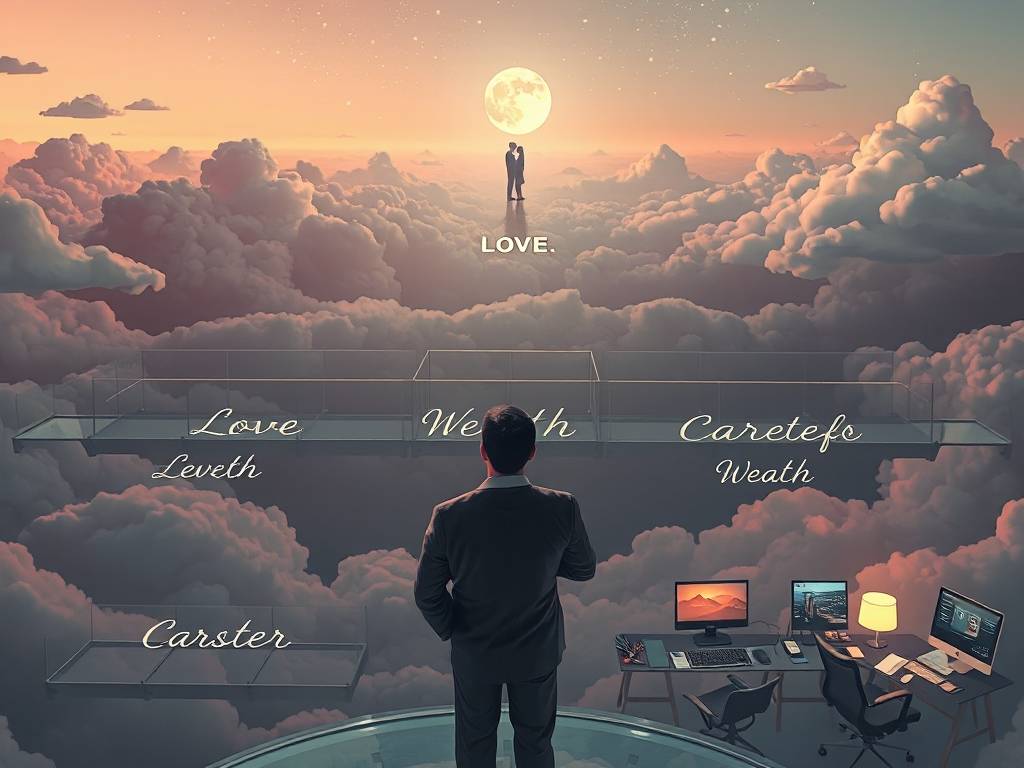 你的人生最大追求是啥？爱情、金钱、事业？