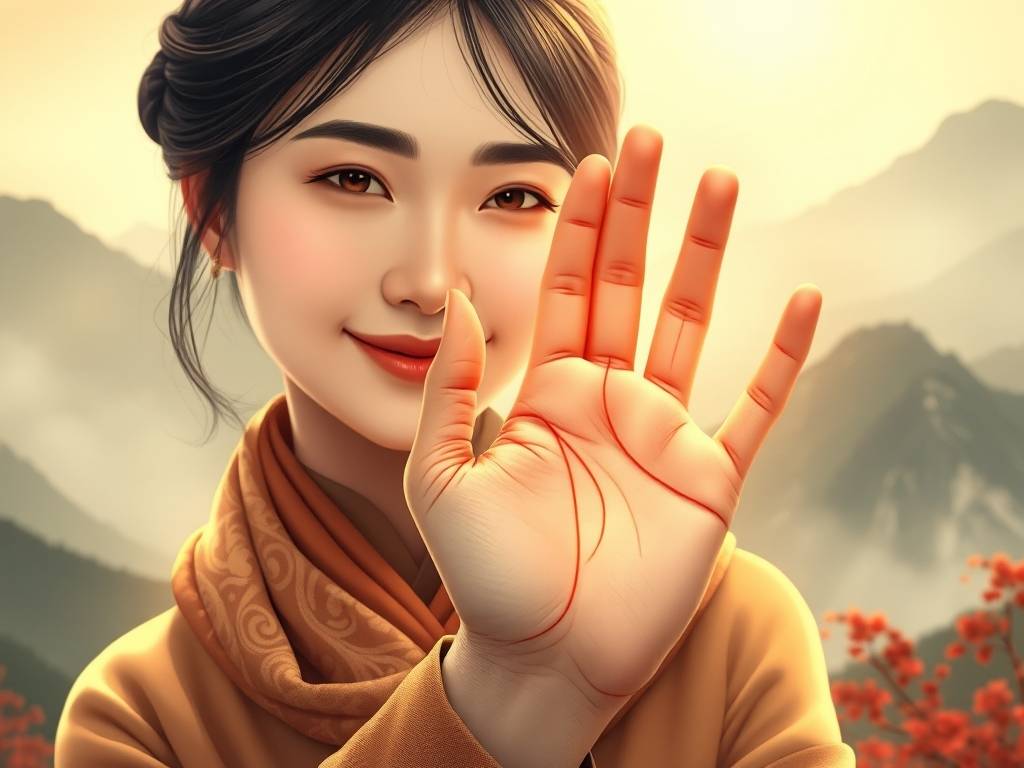 女人右手心田字纹手相 吉祥之命得遇贵人