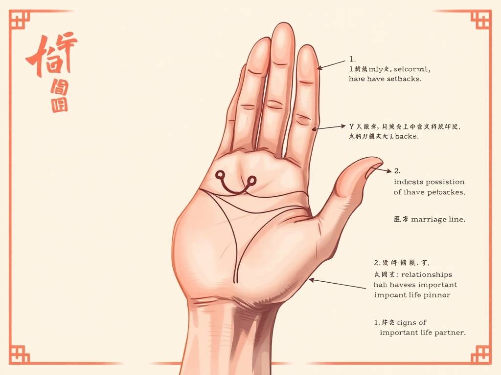 婚姻线有分叉代表什么 手相婚姻线分叉图解