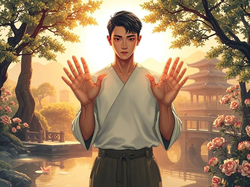 稀有 男生手掌有四条线 天地人纹姻缘线
