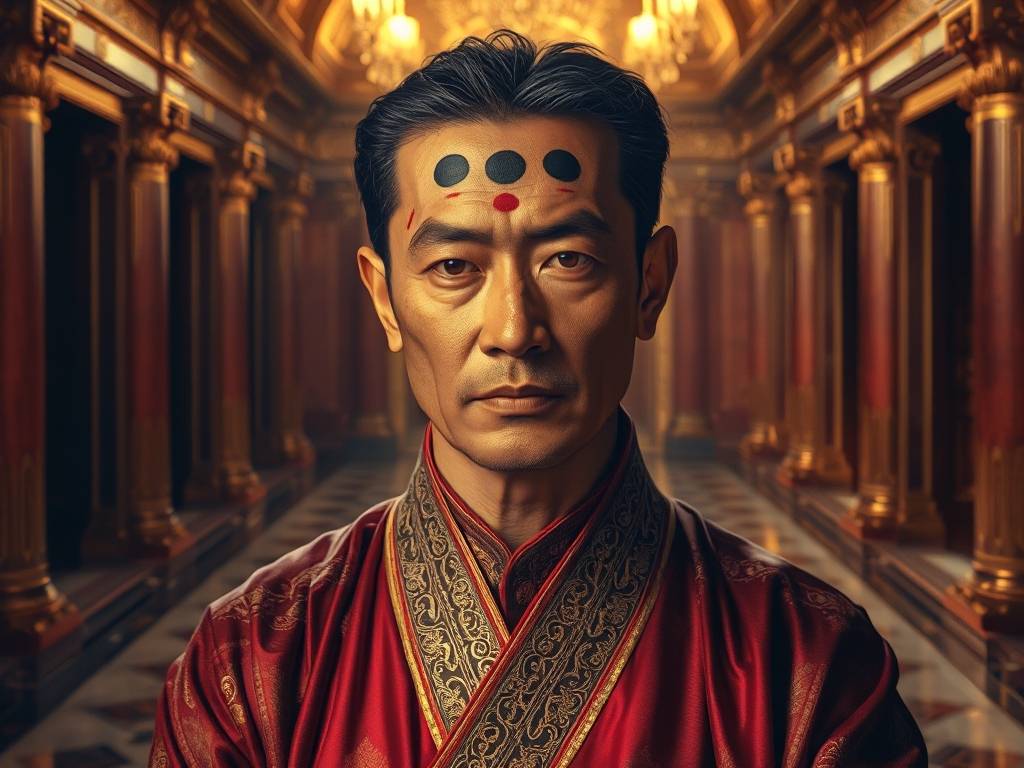 真正额头七痣的图片 富甲一方天生贵人相