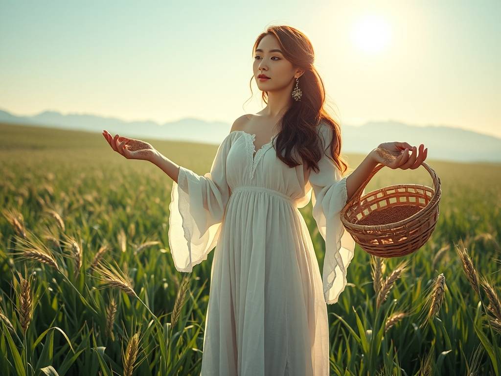 双手全是簸箕的女人寓意