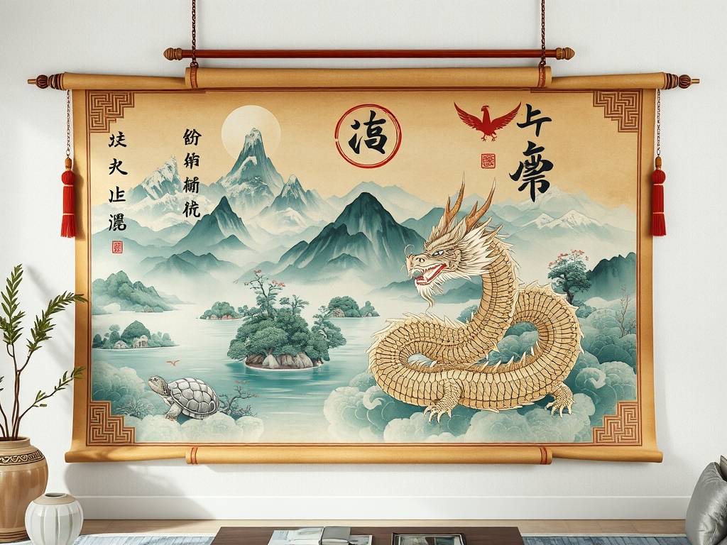 客厅装饰画的风水图解