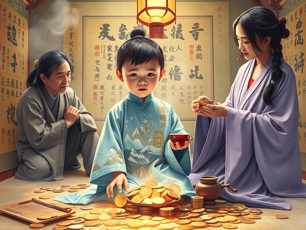 渊海子平白话详解小儿：财星太重克父母