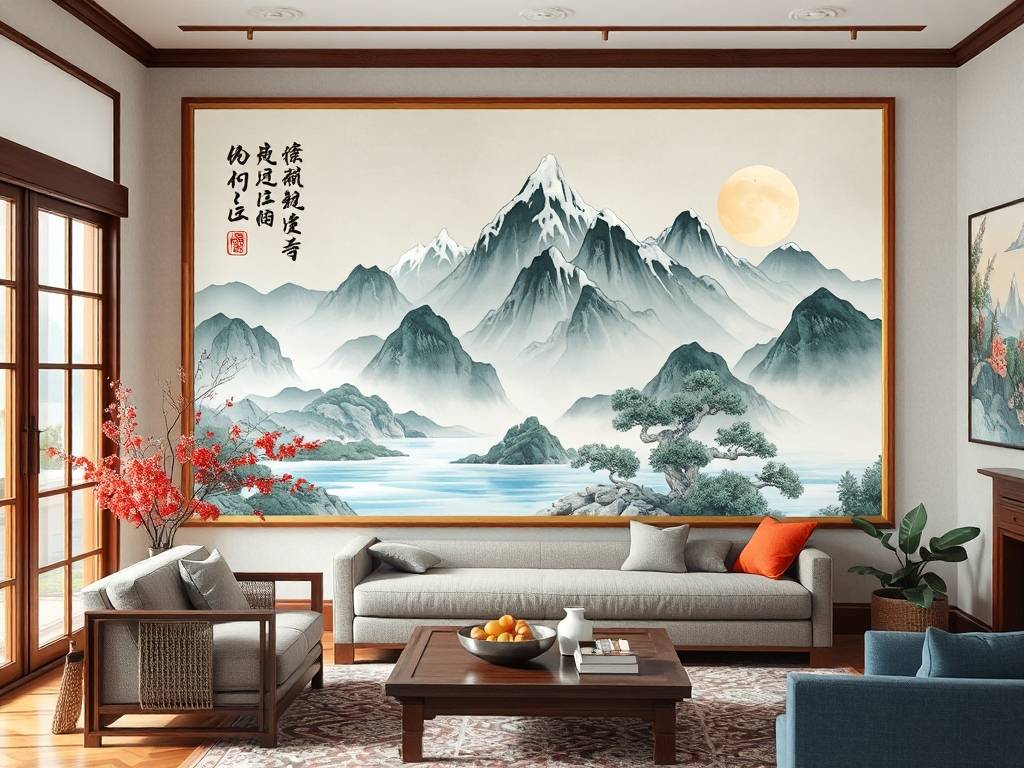 客厅山水画的风水常识如何看