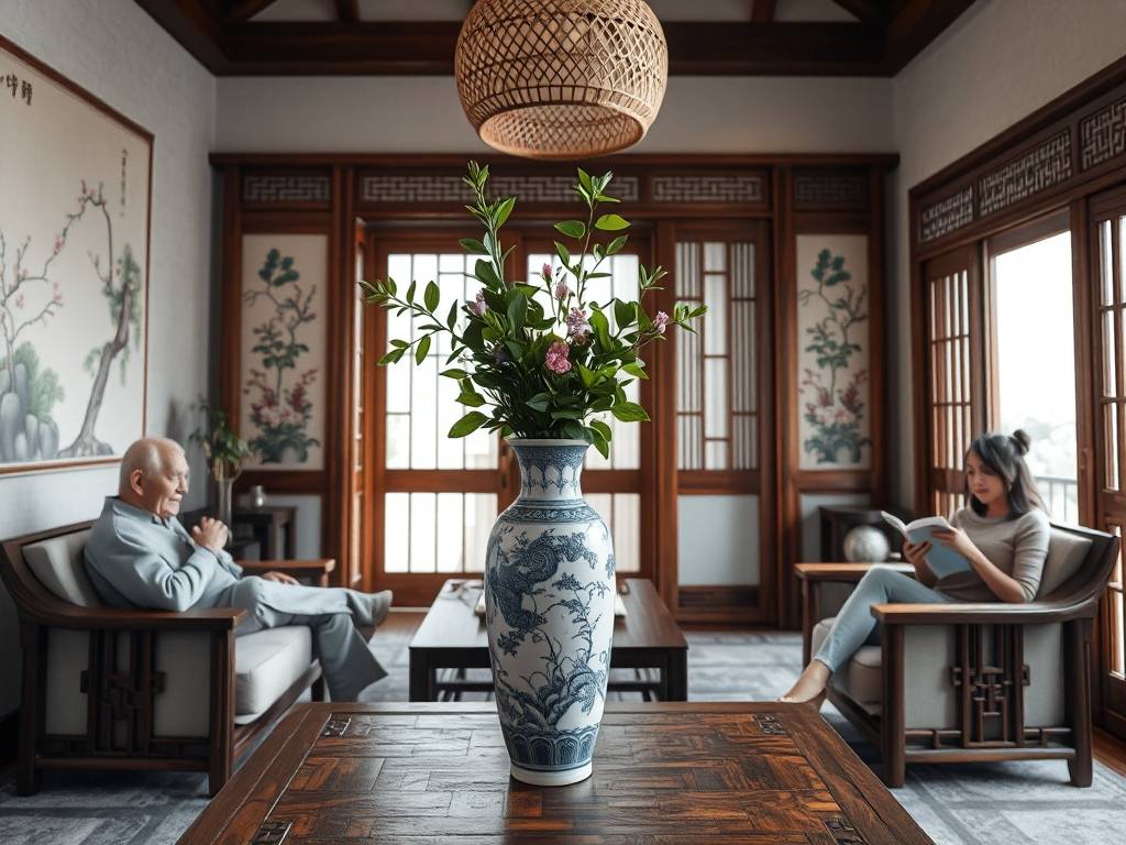 落地花瓶擺(bǎi)设客厅风水禁忌