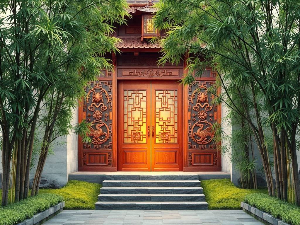 新中式风格玄关图片